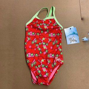 Kid's strawberry print swimsuit Dolfin Swimwear